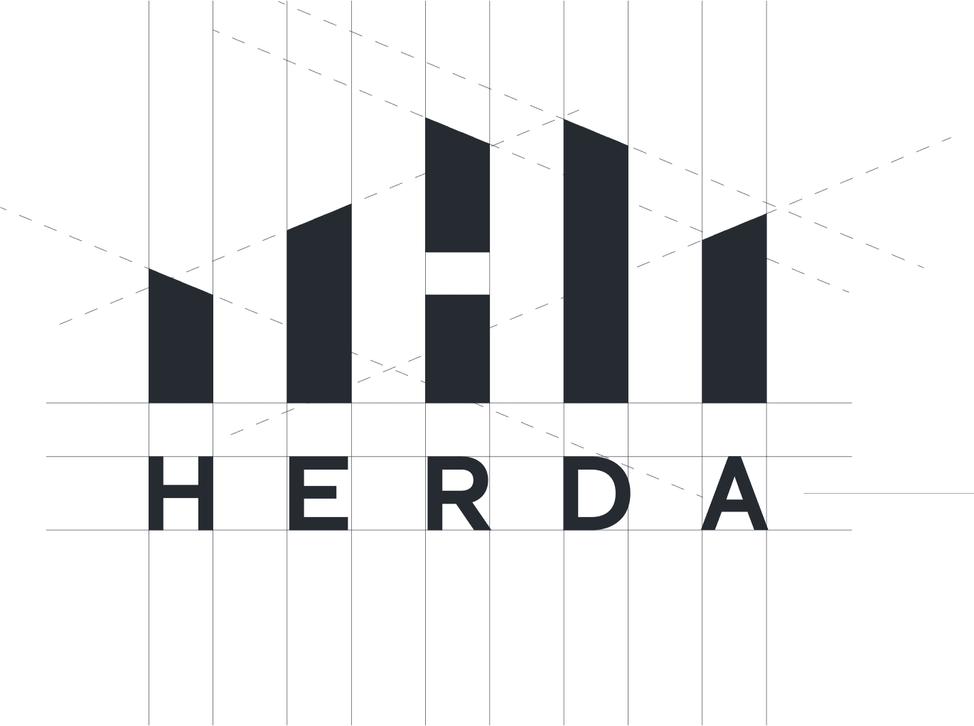 Herda logo grid prosess